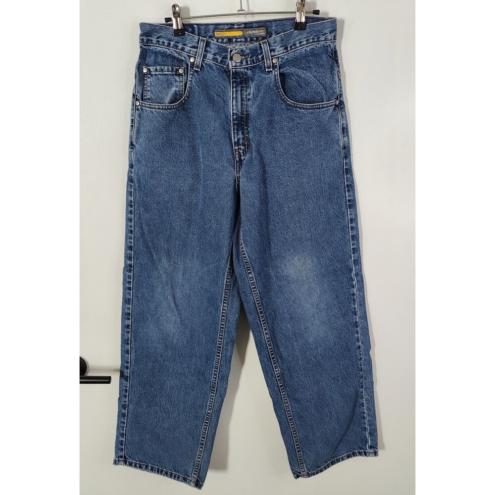 Vintage Levis Silvertab 28x28 (Tag 29x30) Loose Baggy Wide Leg Student Fit y2k